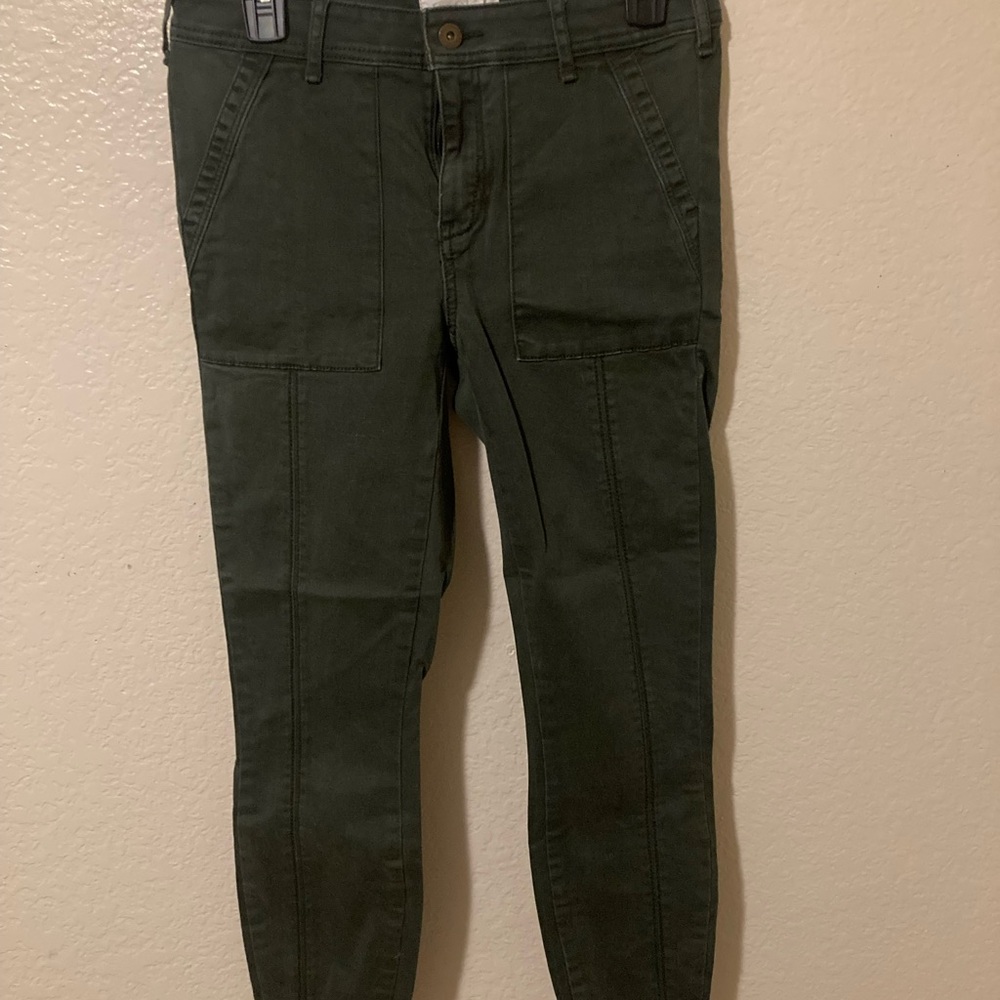 Anthropologie Dark Green Trousers